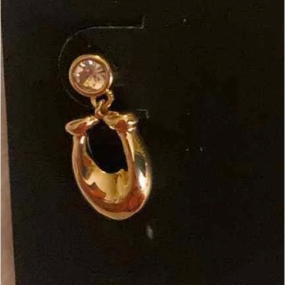 COACH SET Gold Signature “C” Earrings + Matching Slider Bracelet BRAND NEW - Picture 4 of 5